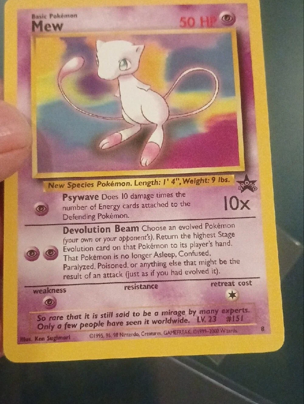 Pokemon Mew Black Star Promo Trading Card